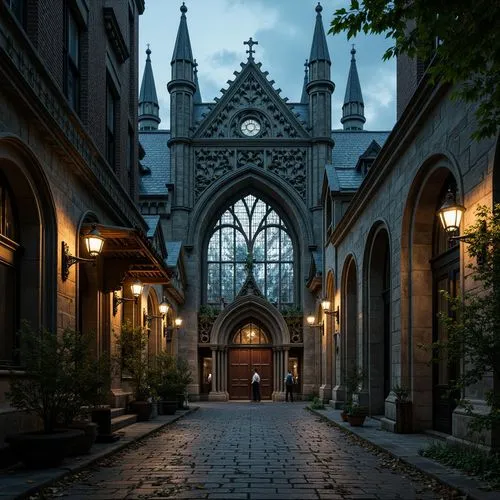 Gothic Style Restaurant Building Architecture Design Ideas