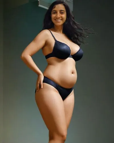 a busty elderly woman. she's very short. she's plump. she has a thick waist. she has thick thighs. she has a pot belly. she's standing sideways. seen from the side. full body shot. high resolution and