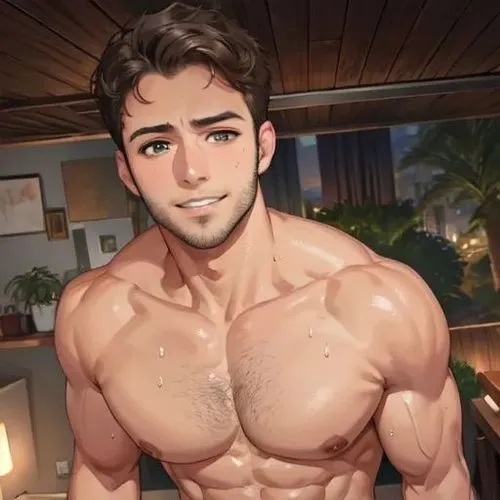 smooth forehead,an image of a man in front of a mirror,hunk,musclebound,pecs,chesty,ken,bust,male model,muscleman,hunkering,muscularly,muscle man,muscled,pecks,beefcake,male character,bf,male elf,hote