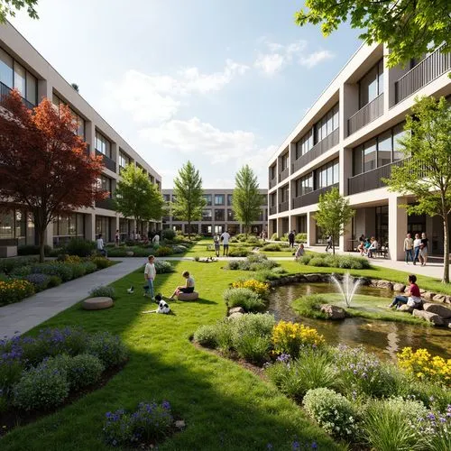 Campus Art Deco Style Architecture Design Ideas