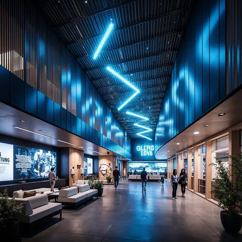 High-Tech Style Cultural Center Architecture Design Ideas