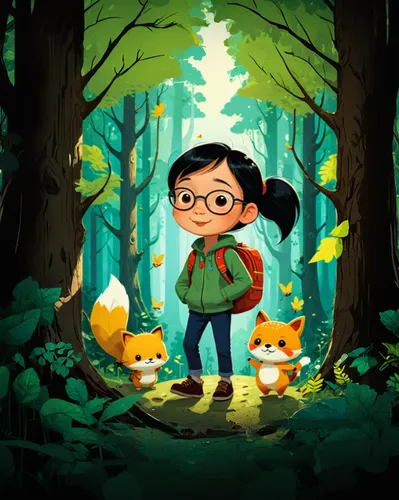 cartoon forest,forest walk,game illustration,kids illustration,forest animals,in the forest,farmer in the woods,woodland animals,forest animal,forest background,the woods,the forest,forest floor,adven