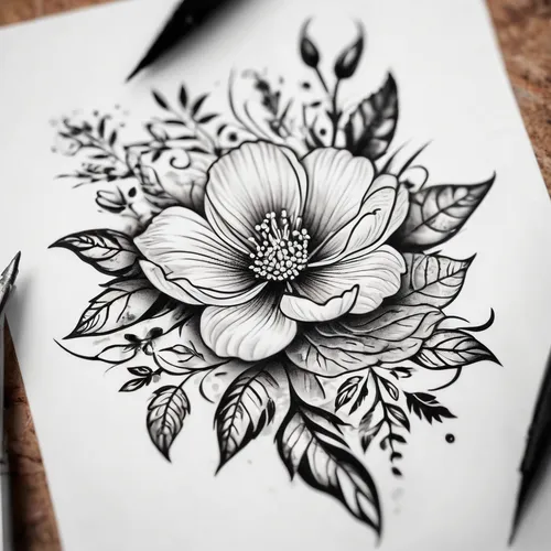 Create a floral tattoo stencil,mandala flower illustration,mandala flower drawing,mandala flower,flower drawing,rose flower illustration,rose flower drawing,flower line art,mandala illustration,lotus 
