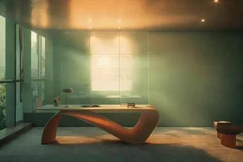 Orange light interweaves with green light, creating naturally soft lighting. ,luxury bathroom,modern minimalist bathroom,bathtub,bath room,bathroom,cryengine,banyo,translucency,bath,rest room,steambat