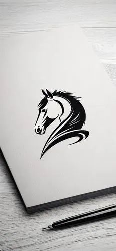 make this horse logo modern minimalist, classy and sleek with just the logo in the image, nothing else,graphics tablet,automotive decal,mousepad,inkscape,adobe illustrator,chromebook,white horse,vecto