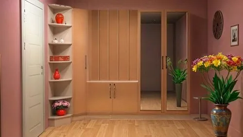elbise metal gri, küçük askılık ,the room has a vase with flowers inside of it,walk-in closet,cupboard,closets,room door,cupboards,mudroom,wardrobes,storage cabinet,the little girl's room,pantry,door,