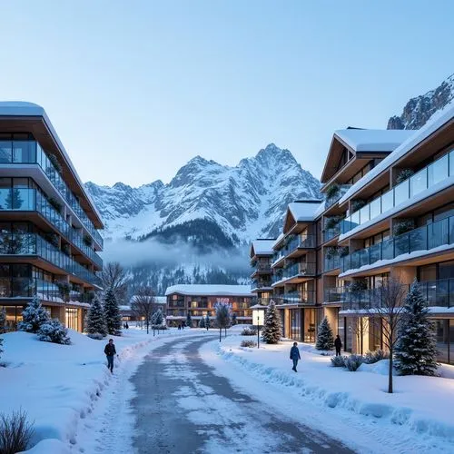 Ski Center Sustainable Architecture Design Ideas