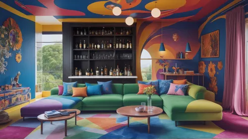 Mini bar,interior design,great room,house painting,children's interior,apartment lounge,kids room,interior decoration,children's room,decor,modern decor,color wall,living room,ufo interior,contemporar