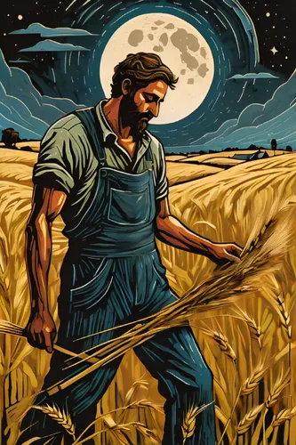 farmworker,threshing,grain harvest,straw harvest,farmer,the good shepherd,agriculture,corn harvest,harvest,haymaking,farmers,wheat crops,einkorn wheat,shepherd,harvesting,farming,harvester,wheat field