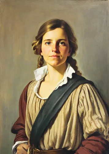 Portrait of a young blonde in the painting style of Diego Velazquez.,portrait of a girl,girl with cloth,young woman,portrait of a woman,woman holding pie,girl with bread-and-butter,girl in cloth,young