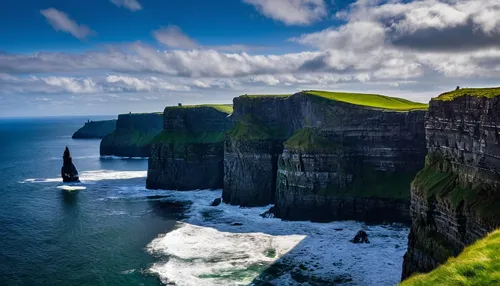 View of Cliffs of Moher,cliffs of moher,moher,cliff of moher,ireland,cliffs of moher munster,northern ireland,orkney island,faroe islands,cliffs ocean,coastal and oceanic landforms,neist point,the cli