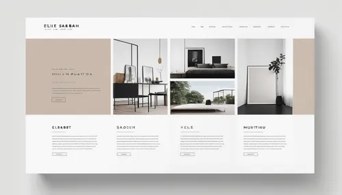 Create a minimalist and elegant portfolio layout that exudes sophistication and professionalism. Incorporate muted colors, simple grids, and plenty of white space to create a serene and balanced desig