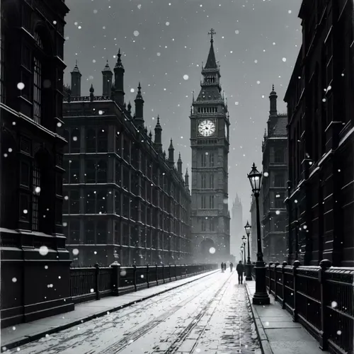 Snow coming down slowly,midnight snow,dickensian,night snow,winter night,londono,westminster,neverwhere,london,snowfall,londoner,snow scene,fitzrovia,snow drawing,londinium,snowfalls,westminster palac