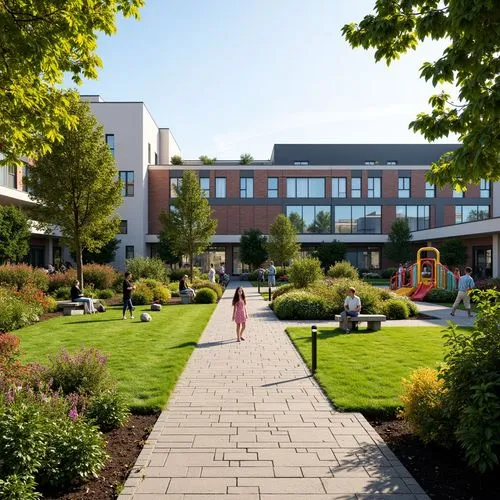 Elementary School Renaissance Style Architecture Design Ideas