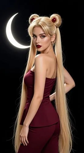 transform female to look more appealing.

 dark red lipstick. Ensure the characters have beautiful faces and dynamic poses. Enhance with detailed textures. high quality, ultra detailed, realistic ligh