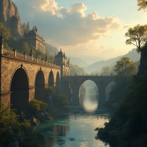Vehicular Bridge Renaissance Style Architecture Design Ideas