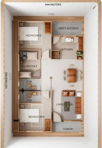 a drawing of a home showing the two rooms,floor plan,roomiest,shared apartment,architect plan,loftily,multifamily,an apartment,housing,smart home,habitations,semidetached,guestrooms,renter,sublet,mult