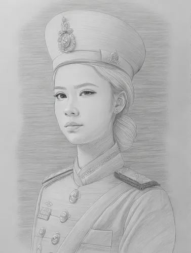 drawing pencil,kimjongilia,xiangwei,cao lầu,marine,yuri gagarin,shuai jiao,songpyeon,girl portrait,military person,cadet,bia hơi,military uniform,girl drawing,xizhi,young girl,nước chấm,military offic