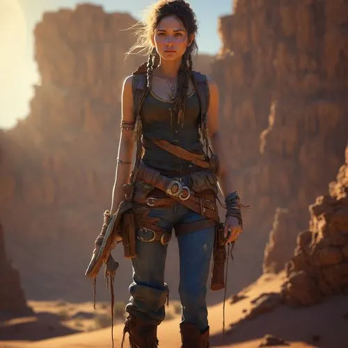uncharted,barsoom,gunslinger,lara,female warrior,cirta,ciri,cressida,rednex,aveline,full hd wallpaper,aphra,wastelands,huntress,damsel,ahsoka,western,buckskin,sandahl,croft,Conceptual Art,Sci-Fi,Sci-F
