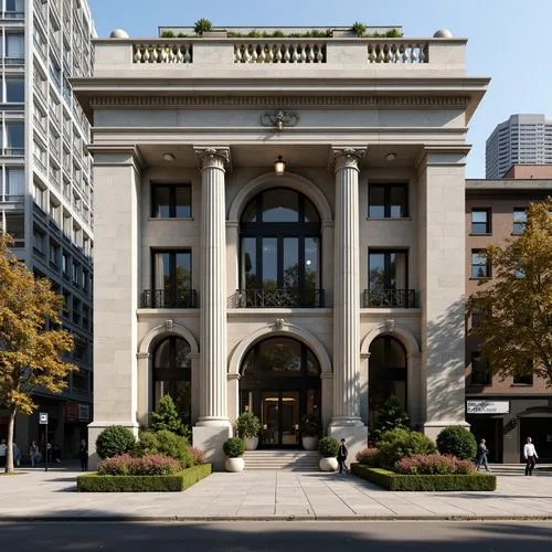 Bank Structuralism Style Building Design Ideas