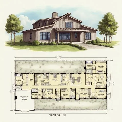 Barndominium style houseplan
,a plan that shows the layout and elevation views for the house,house drawing,floorplan home,house floorplan,garden elevation,floorplans,floorplan,floor plan,hovnanian,ele