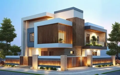 modern elevation,a large modern home at night with light on,modern house,residential house,modern architecture,two story house,exterior decoration,residential,beautiful home,new housing development,re