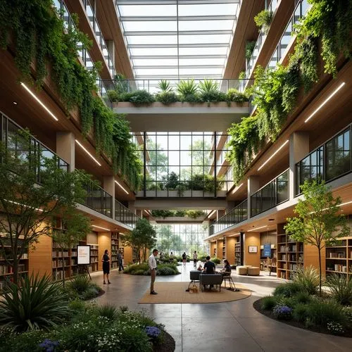 Coastal Library Futurism Style Design Ideas