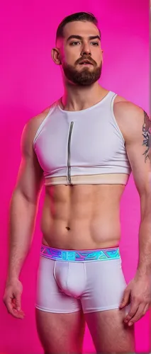 British Boxers Natural White Stretch Trunk,man in pink,pink background,jockstrap,yoga guy,male model,active pants,magenta,gay,castro,pat,body-building,png transparent,springform pan,sportswear,adam,un
