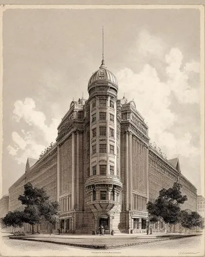july 1888,tweed courthouse,department store,willis building,xix century,old stock exchange,lithograph,palace,facade painting,music society,capitol,grand hotel,people's palace,pan pacific hotel,buildin