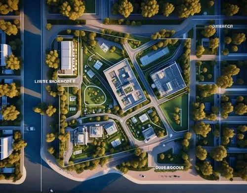 site plan of a residential high building that the brown part is buildings and the top of the plan is the entrance,dji mavic drone,bird's-eye view,dji spark,north american fraternity and sorority housi