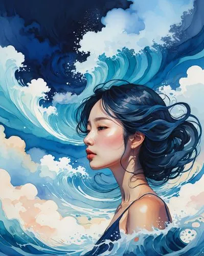 the wind from the sea,ocean waves,ocean blue,ocean,ocean background,mermaid background,blue waters,amphitrite,japanese waves,blue sea,tidal wave,blue water,blue hawaii,japanese wave,oceans,water waves