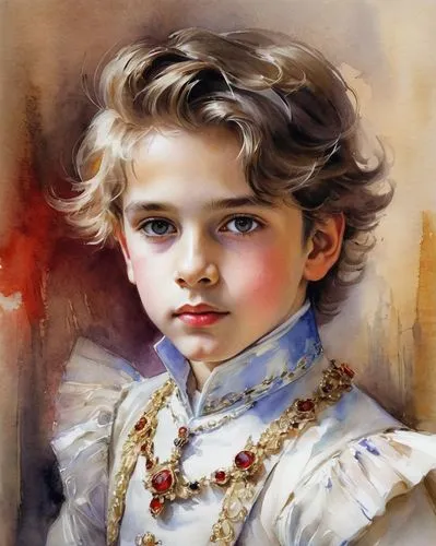 a young prince,an image of a painting of a little boy,princely,the young man,grand duke,pageboy,prince,young man,princedom,young boy,aristocracy,prince of wales,aristocratic,princes,viscount,archduke,