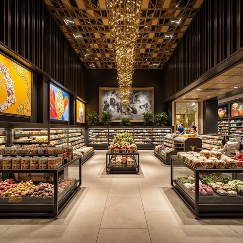 Art Deco Style Grocery Store Design Ideas