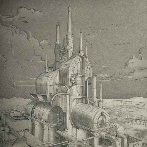 industrial landscape,refinery,heavy water factory,chemical plant,concrete plant,industrial plant,industries,industry,power plant,industrial tubes,atomic age,coal-fired power station,nuclear power plan
