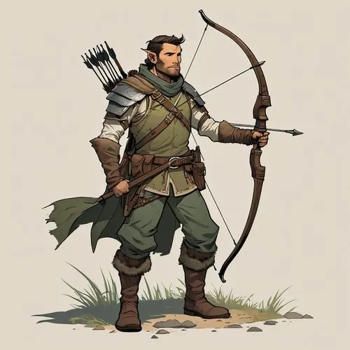 ,gisulf,archer,frontiersman,bow and arrows,longbowmen,spearman,quarterstaff,longbow,myrmidon,azerrad,rapier,archers,hereward,hotspur,beorn,runemaster,zachares,the wanderer,male elf,riffian,Illustrati