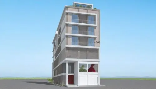 EDIFICIO USOS MULTIPLES,lifeguard tower,residential tower,high-rise building,sketchup,rotary elevator,sky apartment