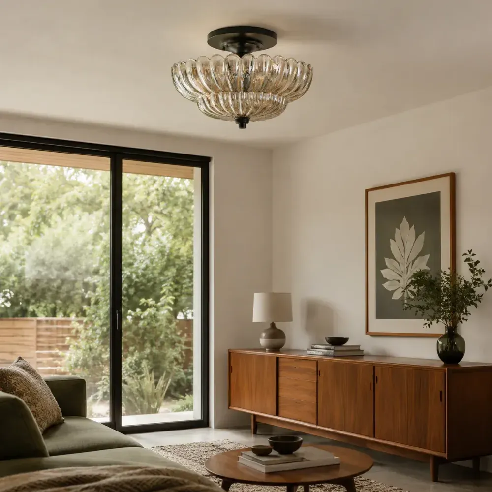 Solvara Glass Ceiling Light