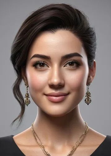3D face generator, realistic detailed facial features, high-poly mesh, customizable skin tone, eye color, hair style, eyebrow shape, nose bridge, lip shape, facial expression, smiling, frowning, neutr