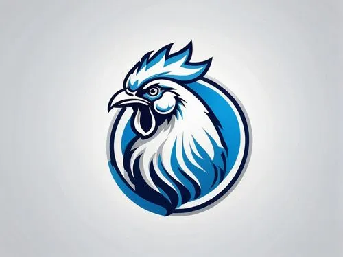 Football logo of a roaring white and blue rooster + flat background + simple,lazio,twitter logo,phoenix rooster,twitter bird,rooster,bird png,cockerel,blue parrot,eagle vector,bantam,bluejay,owl backg