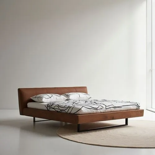 a bed with a white cover and black lines on it,daybed,bedstead,daybeds,danish furniture,futon,soft furniture,headboard,waterbed,furnishing,contemporary decor,bed linen,chaise,bed,search interior solut
