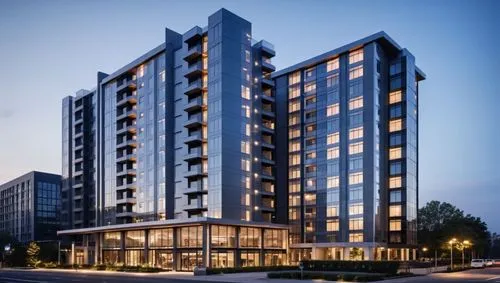 More photorealistic, blender render, vray rendering, Realistic, Residential building ,a 3d rendering of an elegant apartment building,residential tower,sky apartment,high rise building,high-rise build