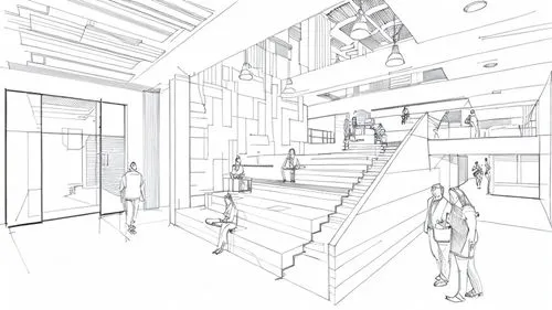 core renovation,house drawing,school design,archidaily,hallway space,renovation,architect plan,outside staircase,line drawing,kirrarchitecture,daylighting,office line art,technical drawing,staircase,3