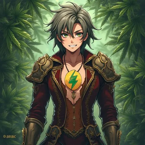 alice in wonderland shazam kazam wam bam emoji face anime male warrior lingerie inspired gothic colonial clothing armor outfit full body marijuana leaf record background
,a woman with a chest and helm
