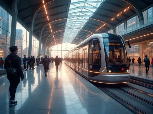 International Style Tram Station Design Ideas