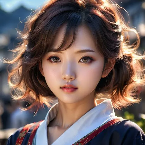 korean beautiful anime girl ,an image of an asian woman wearing traditional clothing,mongolian girl,japanese woman,japanese doll,eiko,hanbok,gakki