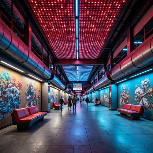 Metro Station Eclecticism Style Architecture Design Ideas