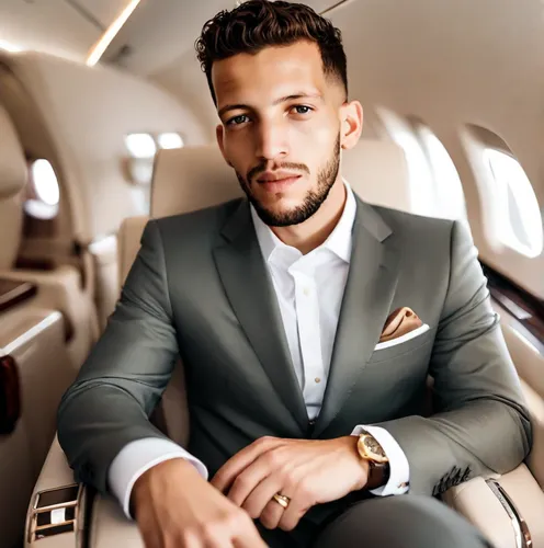 business jet,ceo,men's suit,corporate jet,a black man on a suit,flight attendant,business man,private plane,businessman,navy suit,wedding suit,billionaire,african businessman,suit,air new zealand,airp