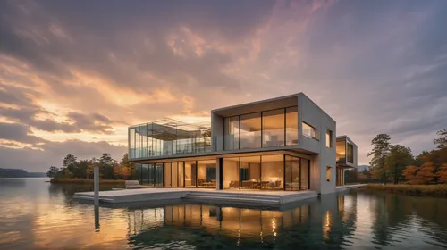 Lake House Designs, Modern Building by the lake ,house by the water,house with lake,cube stilt houses,modern architecture,modern house,cubic house,cube house,mirror house,houseboat,boat house,summer h