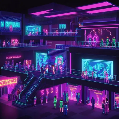 Pixel Art,nightclub,neon human resources,neon cocktails,cybertown,neon ghosts,cinema strip,neon drinks,cyberscene,spaceland,cyberia,neon light,cyberpunk,neon coffee,neon arrows,cybercity,dance club,uf