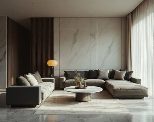  interior design,a room has a large white couch with grey and black pillow cases on the wall,minotti,modern minimalist lounge,modern living room,contemporary decor,interior modern design,modern decor,